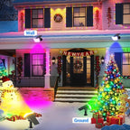 WdtPro 4 Pack Solar Color Changing Lights, 10 Lighting Modes Solar Lights Outdoor Waterproof, Multicolor RGB Outdoor Lights, 9 Colors Auto Cycling Landscape Spolights for Yard Garden Decoration