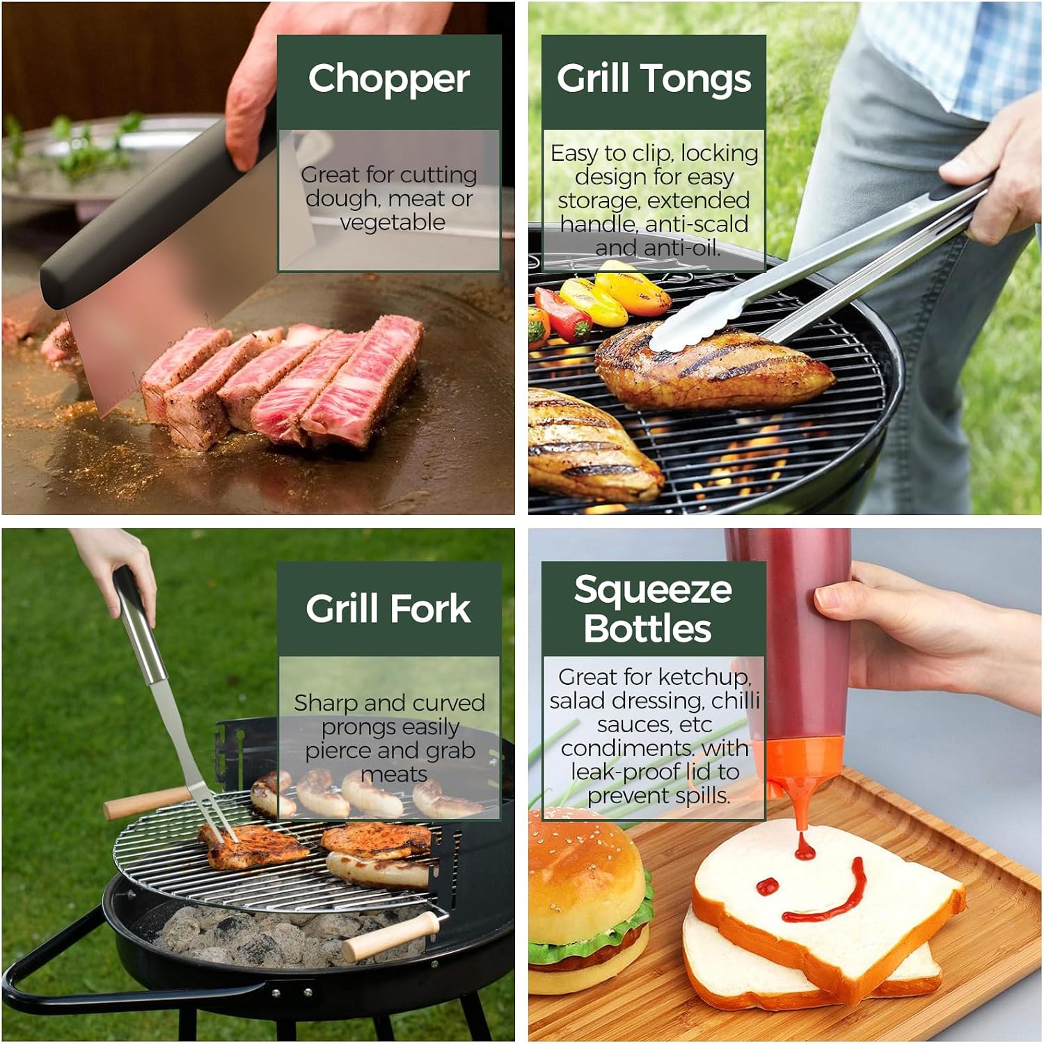 31PCS Griddle Accessories Kit, Flat Top Grill Accessories Set for Blackstone and Camp Chef, Barbecue Accessories Set with Basting Cover, Enlarged Spatulas, Griddle Press