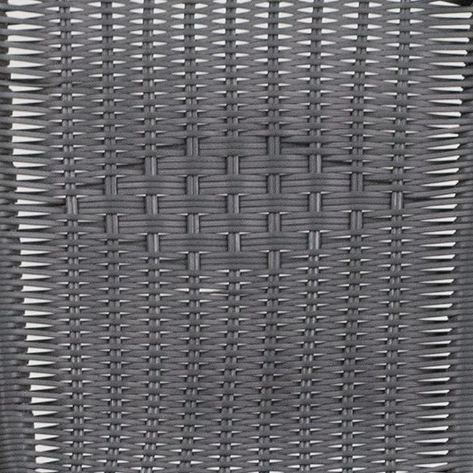 Flash Furniture Lila 2 Pack Gray Rattan Indoor-Outdoor Restaurant Stack Chair
