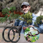 Bonsai Wire 2 Roll Black 1.5mm Aluminum Bonsai Training Wire for Fine Trunk | 2 Roll 65 Feet Total