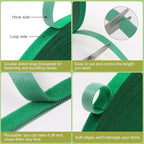 SumDirect Plant Tape 75 ft Plant Ties for Climbing Plants Garden Twist Ties Plants Adjustable Green Garden Tape for Plants, Flowers, Vines and Tree (75 ft x 1/2 in)