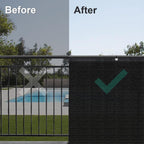 love story 4' x 20' outdoor privacy fence showing dimensions