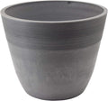 Arcadia Garden Products FM35CT Etched Pot 14x11-Cement