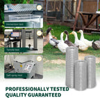 Hardware Cloth 1/2In 16inx50ft 19 GA Chicken Wire Fencing Roll | Double-Layer Hot-dip galvanized, welded wire mesh. For poultry netting, garden fencing, tree guards, animal enclosures.