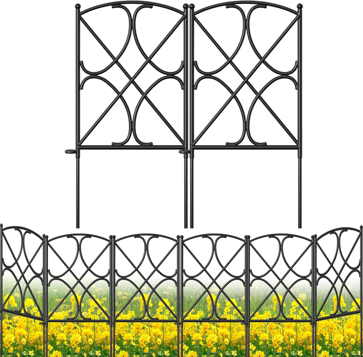 amagabeli garden & home 10 panels 24in(h)×10ft(l) decorative, main product view