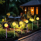 Battery Powered Garden Sports Ball Theme Party Stake Lights Baseball LED Landscape Path Lights Indoor/Outdoor Christmas Festival Home Patio Decoration Lamps