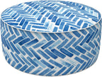 lvtxiii indoor/outdoor inflatable ottoman, all weather round footrest, main product view