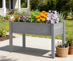 48×24×30 raised garden bed with legs, cedar wood, front angle view