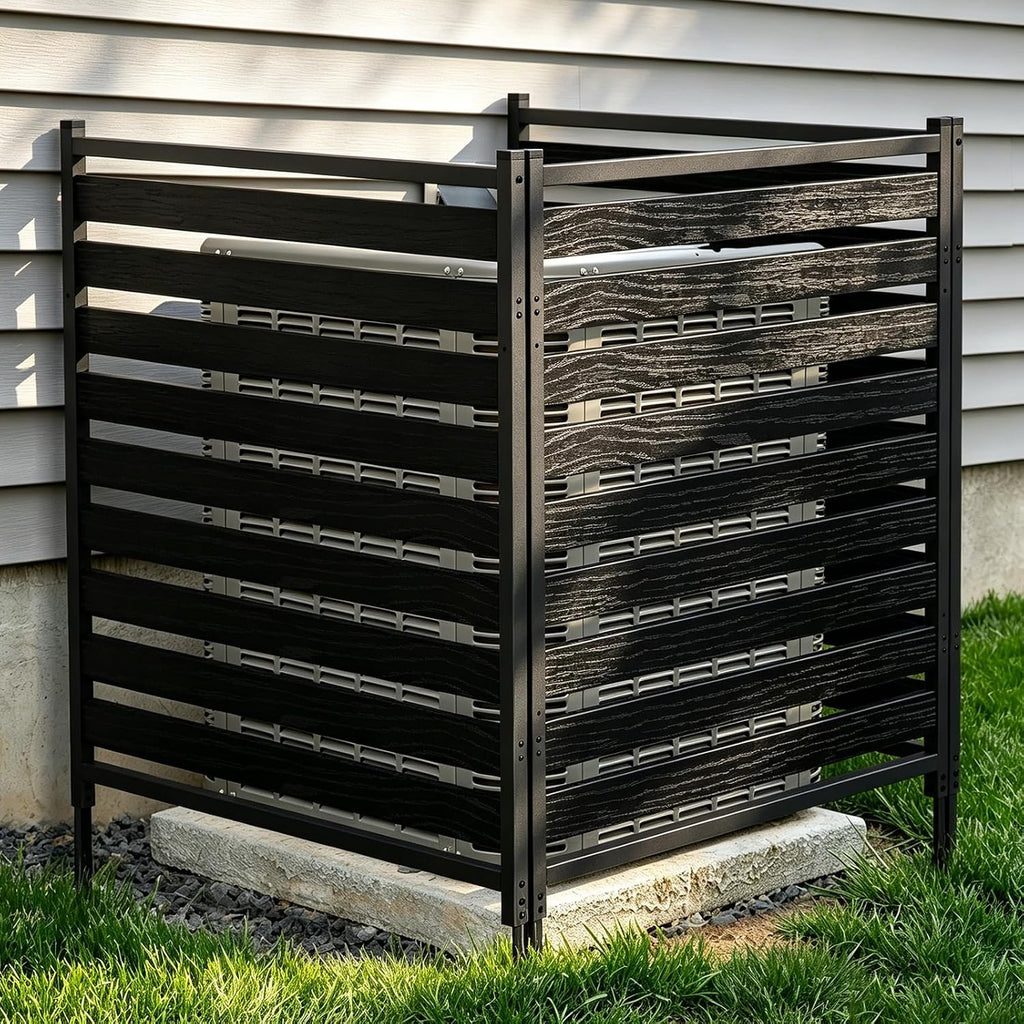 metal air conditioner fence 3 panels - 40.27", main product view