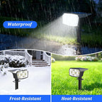 Sucolite 8-Pack Solar Spot Lights Outdoor Waterproof IP65, 3 Lighting Modes 2-in-1 Solar Landscape Spotlights for Yard, 59 LED Solar Powered Wall Lights for Garden Pathway Driveway Walkway, Cool White
