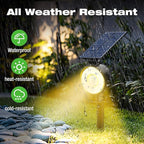 nipify 6 Pack Solar Spot Lights Outdoor Waterproof with 3 Modes, Solar Spotlight Light for Outside Yard Landscape Lighting Pathway Lights Wall,Warm White