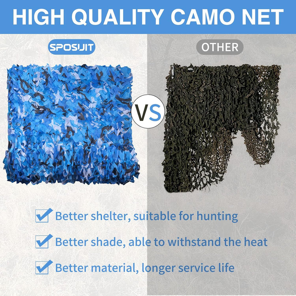 sposuit camo netting - camouflage net 10x20 20x20 showing dimensions