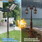 Street Light Pole 20Ft Tall-Outdoor Adjustable Metal Street Lamp Post, Outdoor Light Pole for Parking Lot, Patio, Street, Backyard, Exterior House