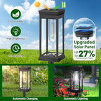 BesLowe Upgraded Solar Pathway Lights Outdoor, 12-Pack Large LED Solar Light Outdoor Waterproof, Super Bright Outside Lights for Yard, Sun-Powered Landscape Lighting for Garden Walkway, Cool White