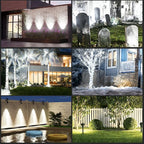 T-SUN Solar Spotlights, 4 LED Solar Powered Landscape Spotlights Waterproof Outdoor Lights Auto ON/OFF for Garden, Driveway, Yard, Patio, Pool Area (White-4 Pack)