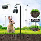 FEED GARDEN Adjustable 32 Inch Small Shepherds Hooks for Outdoor, Garden Hooks for Lanterns, Sheperds Hook for Hanging Plants, Bird Feeders, Solar Lights, Mason Jars, Weddings Decor,2 Pack