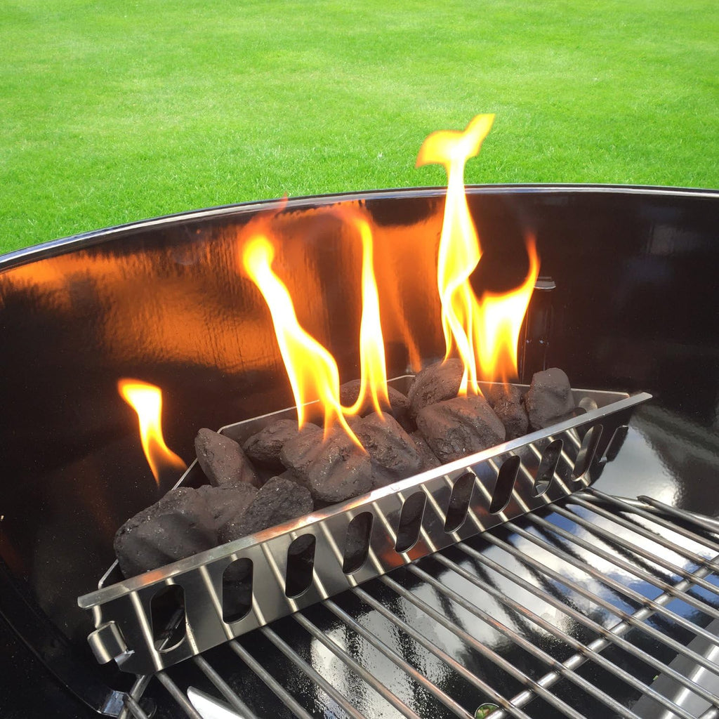 Stainless Steel Charcoal Basket- BBQ Grilling Accessories for Grills and 22” Kettles- Heavy Duty Char-Basket for Briquette, Wood Chips- Charcoal Grill Accessories (Set of 2)