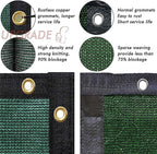 UPGRADE Privacy Fence Screen 4'x31' Dark Green Outdoor 90% Visibility Blockage 170 GSM Mesh Shade Cover Panels for Backyard,Balcony,Home Decoration with Zip Ties,Customized Avaliable