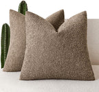 foindtower decorative textured boucle throw pillow covers 26x26, main product view