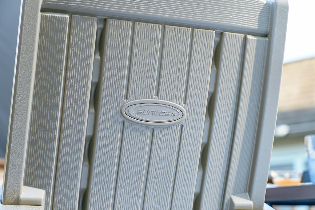 Suncast Outdoor Patio Rocking Chair, Under Seat Storage, Dove Gray