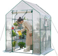 56x55x78 walk-in greenhouse for outdoors, 3-tier plant house, main product view