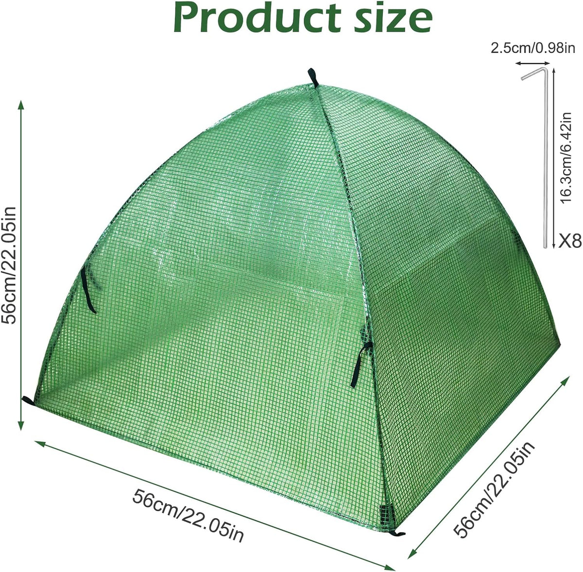 plant tent outdoor winter shrub cover green frost shown in use