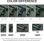 RYB HOME Extra Wide Outdoor Curtains for Patio Waterproof Heavy Duty Thermal Insulated in Summer Full Coverage Privacy for Gazebo, Cabana & Pergola, W100 x L90, Dark Green, 1 Panel