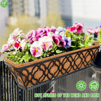 HFHOME 2Pcs 30" Trough Coco Fiber Replacement Liner, Natural 30 inches Window Deck Coco Replacement Liner for Window Box
