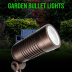 Outdoor Landscape Spotlights – 3000K/4000K/5000K Color Changing Options in Aluminum Housing – 120 Voltage Integrated LED Outdoor Spot Light for Yard, Lawn, Garden Walkways and Pathways (8W, Bronze)