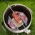 onlyfire Upgrade Stainless Steel Rotisserie Ring Kit for Weber 22-inch Kettle Charcoal Grills, Comes with Charcoal Baskets and 10 Pack Drip Pans | With 2 Charcoal Baskets and 10 Pack Drip Pans