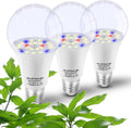 Led Grow Light Bulbs for Indoor Plants Full Spectrum E26 A19 | Grow LED Lamp 10W with Balanced 5000K Red Blue for Seeds Greens Laboratory,School,Greenhouse, Indore Garden, Hydroponic,3Pack
