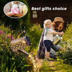 2 Pack Solar Watering Can with Lights,Solar Outdoor Garden Decor Waterproof Hanging Lantern Landscape Lights Outside Decorations for Yard Lawn Patio Gardening Gifts.