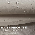 LOVE STORY Rectangle 5'x9' Waterproof Sun Shade Sail Canopy UV Block for Outdoor Patio Backyard Carport,Taupe(We Make Custom Size)