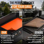 28 Inch Silicone Griddle Mat for Blackstone, Heavy-Duty Cover | Food-Grade Silicone, 1-Inch Raised Edge, Waterproof, Rust & Dust-Proof, Dishwasher Safe, Outdoor BBQ Accessories