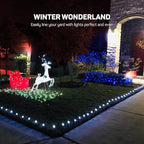 Christmas Light Yard Stakes [Set of 50] Outdoor Light Stakes - 8.5" Tall - Universal Christmas Pathway Lights On Yards, Driveways - Christmas Yard Stakes - USA Made