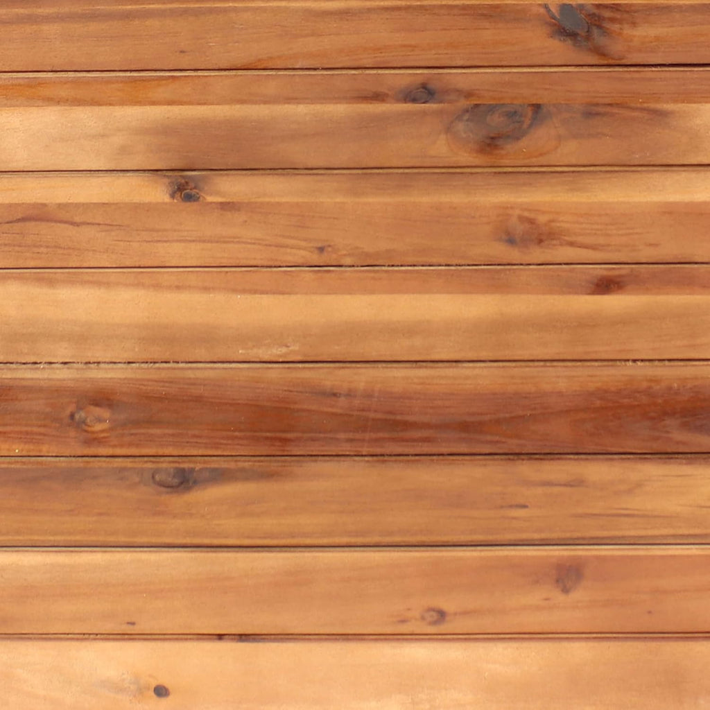 sunnydaze acacia wooden planter boxes with liners showing dimensions