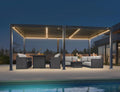 purple leaf 92ks louvered pergola 11.5' x 17.5', main product view