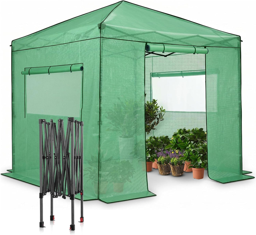 eagle peak 8x8 easy setup pop up greenhouse, main product view