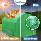 yardgrow greenhouse replacement cover larger walk in outdoor, side view
