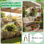 EBOOT 8 Pack 9.5 Inches Hanging Chains for Bird Feeders, Planters, Billboards, Chalkboards, Lanterns, Wind Chimes and Decorative Ornaments (Black)