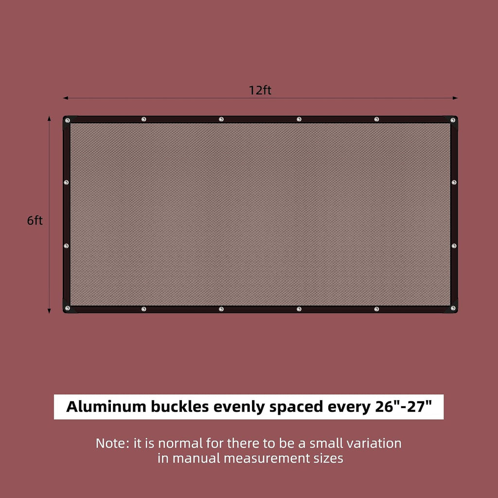 40% shade cloth for garden, 6x12ft black heavy, package contents