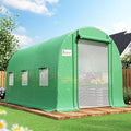 king bird premium 10x7x7ft greenhouse for outdoors, galvanized, main product view
