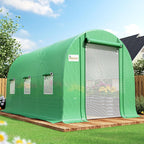 king bird premium 10x7x7ft greenhouse for outdoors, galvanized, main product view