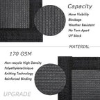 UPGRADE Privacy Fence Screen 5'x13' Dark Grey Outdoor 90% Visibility Blockage 170 GSM Mesh Shade Cover Panels for Backyard,Balcony,Home Decoration with Zip Ties,Customized Avaliable
