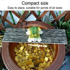 Pond Spitter, Resin Frog Water Spitter Statue, Water Feature Outdoor Fountain, Stylish Ornament for Balcony, Courtyard, Patio and Home Office