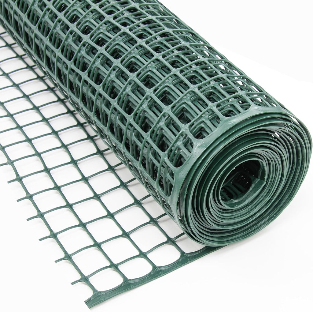 heavy-duty plastic mesh netting, green, 35.4 x 197, main product view