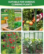 3 Pack Tomato Cages for Garden, 51in*13in Adjustable Tomatoes Plant Stakes Support Cages Trellis, Garden Trellis for Vegetable Flowers Fruits Climbing Plants- 20 Binding Wires Included