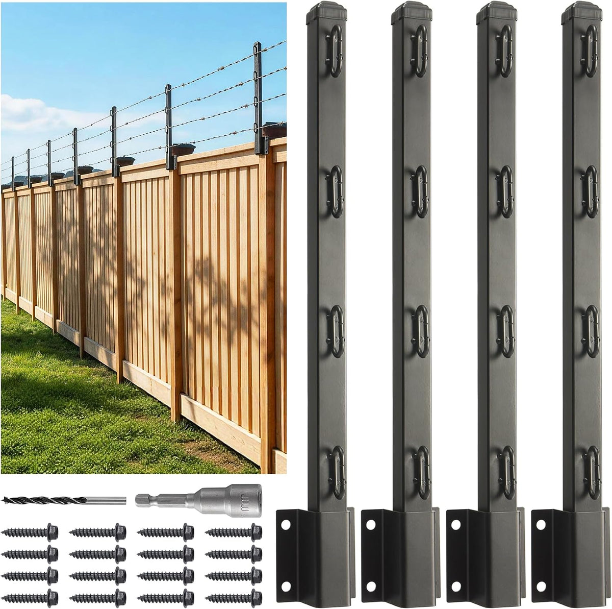 fence post extender, 23.5" fence barbed wire extend, main product view