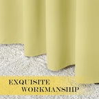 NICETOWN Privacy Room Divider Curtain Thermal Blackout Curtain for Patio Door, Living Room, Bedroom Partition and Shared Office Space, 1 Grommet Panel, Paler Yellow, 100 inch x 108 inch Long