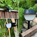 Solar Lights Outdoor Waterproof IP65, Solar Powered 76 LED 3 Lighting Modes Solar Spot Lights Outdoor for Yard Garden Landscape Pathway (Warm White, 4 Pack)